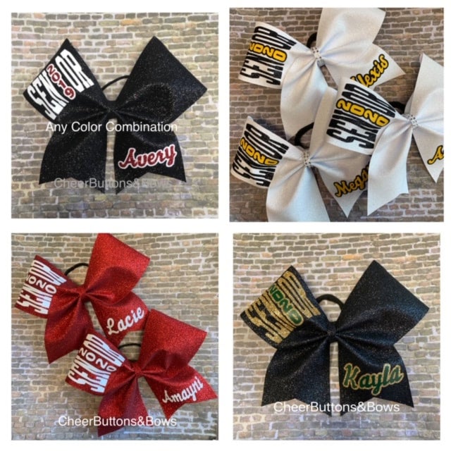 Cheer Buttons and Bows - Custom mini bow keychain for Hazel. Order from my   shop or online store. CheerButtonsAndBows.com #cheerbow #cheerleading # cheerleader #cheerislife #cheer #cheerleader #cheercoach #cheerleaders  #cheerbows #hairbows